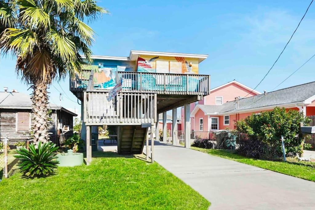 Galveston Beach House Family/Pet Friendly Exterior foto